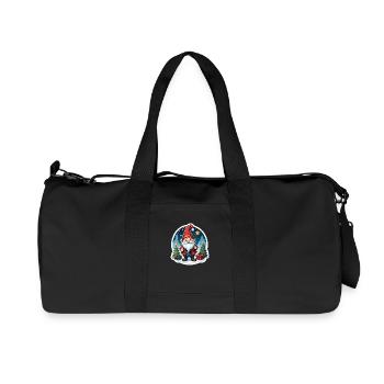 Christmas gnome - Recycled Canvas Sports Bag by Stanley/Stella - black - Front