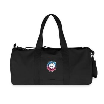 Idées cadeaux Handball - Handballs - Sac de sport en toile recyclée Stanley/Stella - noir - Devant