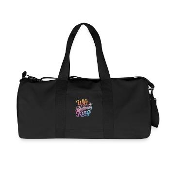 Femme Épouse Partenaire Famille Marié - Sac de sport en toile recyclée Stanley/Stella - noir - Devant