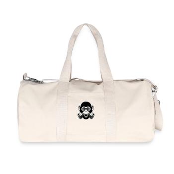 Monkey Gas Mask - Recycled Canvas Sports Bag by Stanley/Stella - natural - Front