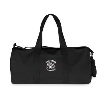 T-shirt drôle : Raton laveur Cupidon "Feral" - Sac de sport en toile recyclée Stanley/Stella - noir - Devant