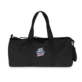 ICH MACHE DEN BEAT, DER DICH ZUM TANZEN BRINGT - Recycelte Canvas-Sporttasche von Stanley/Stella - Schwarz - Vorne