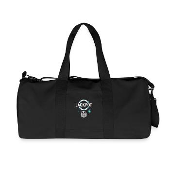 Conception du jackpot avec des pièces de monnaie - Sac de sport en toile recyclée Stanley/Stella - noir - Devant