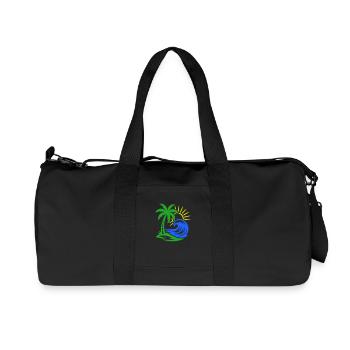 Océan de Palm Island - Sac de sport en toile recyclée Stanley/Stella - noir - Devant
