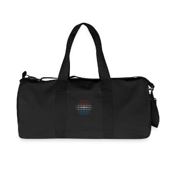 geo_dotsphere_luxembourg_3c01 - Sac de sport en toile recyclée Stanley/Stella - noir - Devant