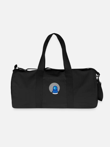 Blaulicht Rundumleuchte - Recycelte Canvas-Sporttasche von Stanley/Stella - Schwarz