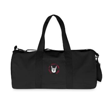 good vibes (metalhand) - Sac de sport en toile recyclée Stanley/Stella - noir - Devant