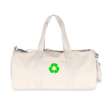 Earth Day Recycle - Recycled Canvas Sports Bag by Stanley/Stella - natural - Front