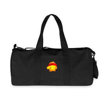 Poussin guerrier.png - Sac de sport en toile recyclée Stanley/Stella - noir - Devant