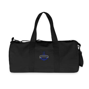 Anker mit Tau / anchor & rope frame (ot; 2c) - Recycelte Canvas-Sporttasche von Stanley/Stella - Schwarz - Vorne