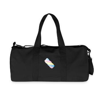 Smiley Marshmallow - Recycelte Canvas-Sporttasche von Stanley/Stella - Schwarz - Vorne