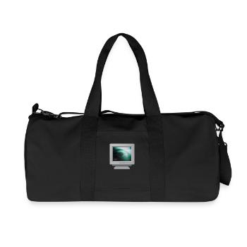 CRT-Design - Ich habe eine Hexe gesehen! - Recycelte Canvas-Sporttasche von Stanley/Stella - Schwarz - Vorne