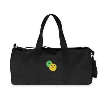 Two balls - Recycled Canvas Sports Bag by Stanley/Stella - black - Front