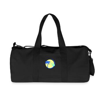 Palme Kolibri Hibiskus - Recycelte Canvas-Sporttasche von Stanley/Stella - Schwarz - Vorne