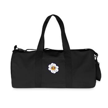 Margerite Trauriges Gesicht Weint Frühling Sommer - Recycelte Canvas-Sporttasche von Stanley/Stella - Schwarz - Vorne