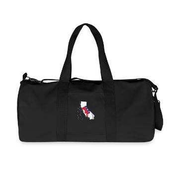 Republican Flag in California State Landkarte CA - Recycelte Canvas-Sporttasche von Stanley/Stella - Schwarz - Vorne