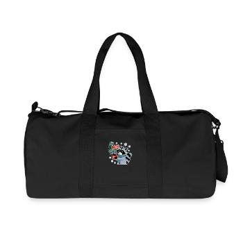 l'instant de noel - hiver mignon - Sac de sport en toile recyclée Stanley/Stella - noir - Devant