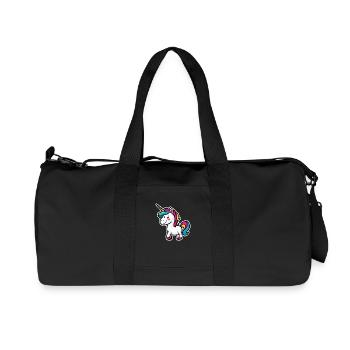 Licorne - Sac de sport en toile recyclée Stanley/Stella - noir - Devant