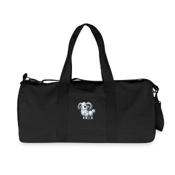 widder cartoon - Recycelte Canvas-Sporttasche von Stanley/Stella - Schwarz - Vorne