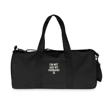 I'm Not Gay My Husband Is 15 - Recycelte Canvas-Sporttasche von Stanley/Stella - Schwarz - Vorne