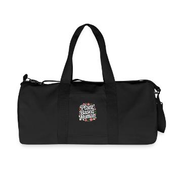 Vegetarisch Vegan Veggie Vegetarier - Recycelte Canvas-Sporttasche von Stanley/Stella - Schwarz - Vorne