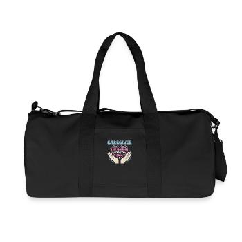 Aidant Si vous pensez que mes mains sont pleines Aidant - Sac de sport en toile recyclée Stanley/Stella - noir - Devant