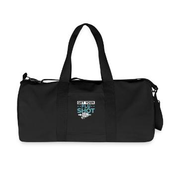 Faites-vous vacciner contre la grippe Aidant aidant - Sac de sport en toile recyclée Stanley/Stella - noir - Devant