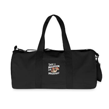 Mushroom Mushrooms Funghi Mushroom - Recycled Canvas Sports Bag by Stanley/Stella - black - Front