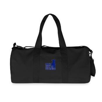 9 - Recycled Canvas Sports Bag by Stanley/Stella - black - Front
