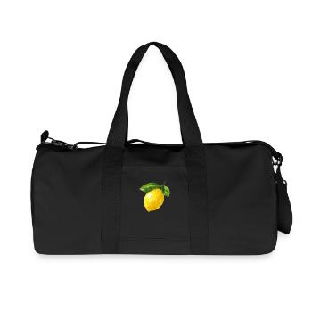 gelbe Zitrone - Recycelte Canvas-Sporttasche von Stanley/Stella - Schwarz - Vorne