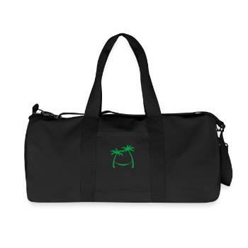 Palm trees summer - Recycled Canvas Sports Bag by Stanley/Stella - black - Front