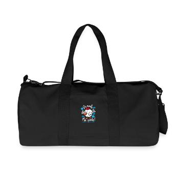 ma poule fonce - Sac de sport en toile recyclée Stanley/Stella - noir - Devant