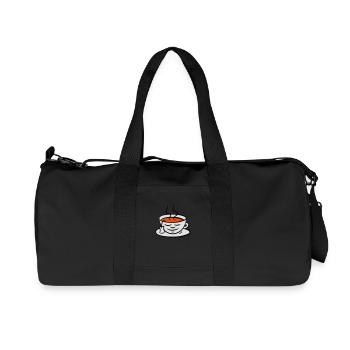 teacup - Recycelte Canvas-Sporttasche von Stanley/Stella - Schwarz - Vorne