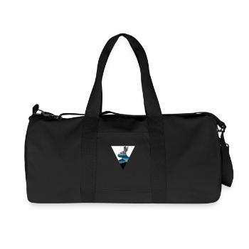 Hase - Recycelte Canvas-Sporttasche von Stanley/Stella - Schwarz - Vorne