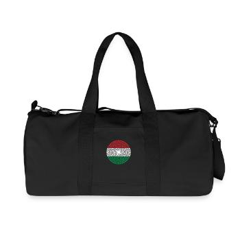 Hungary Ungarn Magyarország Love HERZ Mandala - Recycelte Canvas-Sporttasche von Stanley/Stella - Schwarz - Vorne