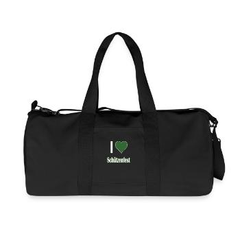 I love Schützenfest - Recycelte Canvas-Sporttasche von Stanley/Stella - Schwarz - Vorne