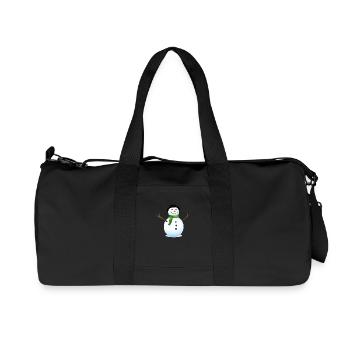 snow man - Recycled Canvas Sports Bag by Stanley/Stella - black - Front