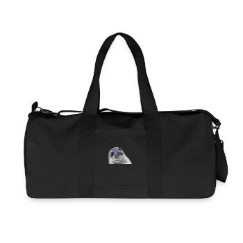 Lustige Robbe - Recycelte Canvas-Sporttasche von Stanley/Stella - Schwarz - Vorne