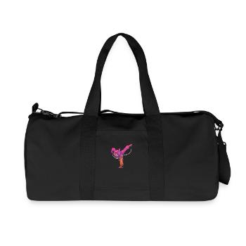 martial arts de - Recycelte Canvas-Sporttasche von Stanley/Stella - Schwarz - Vorne
