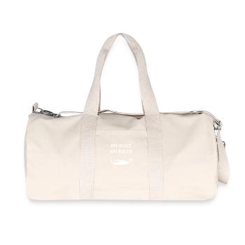 Boot - Recycelte Canvas-Sporttasche von Stanley/Stella - Naturweiß - Vorne
