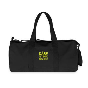 Käse - Recycelte Canvas-Sporttasche von Stanley/Stella - Schwarz - Vorne