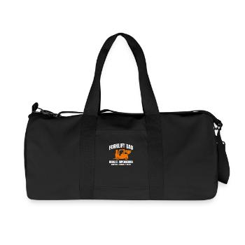 Chariot élévateur Papa Conducteur d’équipement lourd Drôle - Sac de sport en toile recyclée Stanley/Stella - noir - Devant