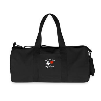 Forklift Operator Driver Valentine’s Day Funny - Recycled Canvas Sports Bag by Stanley/Stella - black - Front