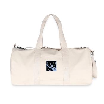 Kids from the 90s - black blue close-up - Recycelte Canvas-Sporttasche von Stanley/Stella - Naturweiß - Vorne
