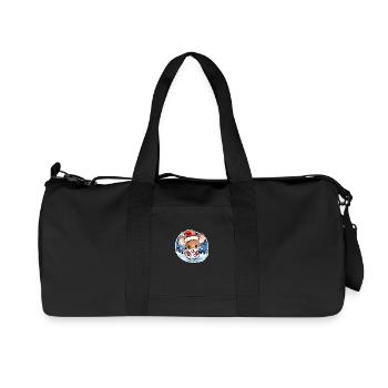 Mouse Christmas Drawing - Recycled Canvas Sports Bag by Stanley/Stella - black - Front