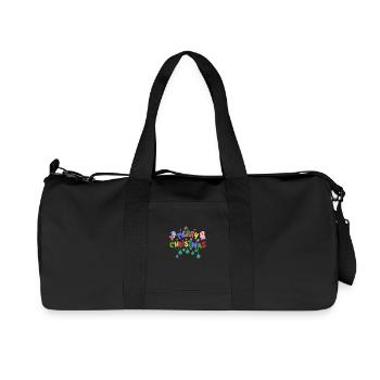 Joyeux Noël les enfants - Sac de sport en toile recyclée Stanley/Stella - noir - Devant