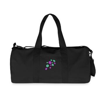 Beaucoup de jolies fleurs colorées motif décoratif belle - Sac de sport en toile recyclée Stanley/Stella - noir - Devant