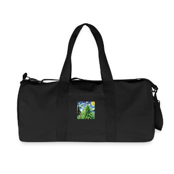 Pflanze im Wind - Recycelte Canvas-Sporttasche von Stanley/Stella - Schwarz - Vorne