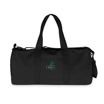 Joyeux sapin de Noël - Sac de sport en toile recyclée Stanley/Stella - noir - Devant