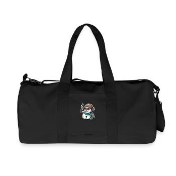 Stoner bonhomme de neige Noël d’hiver Chanvre - Sac de sport en toile recyclée Stanley/Stella - noir - Devant